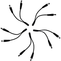 Los mejores  - Eleidgs 5 PCS DC 12V Cable CC 5-5 x 2-1mm Enchufe 1 Hembra a 2 Macho Power Cable Divisor Adaptador para Coche Cámara…